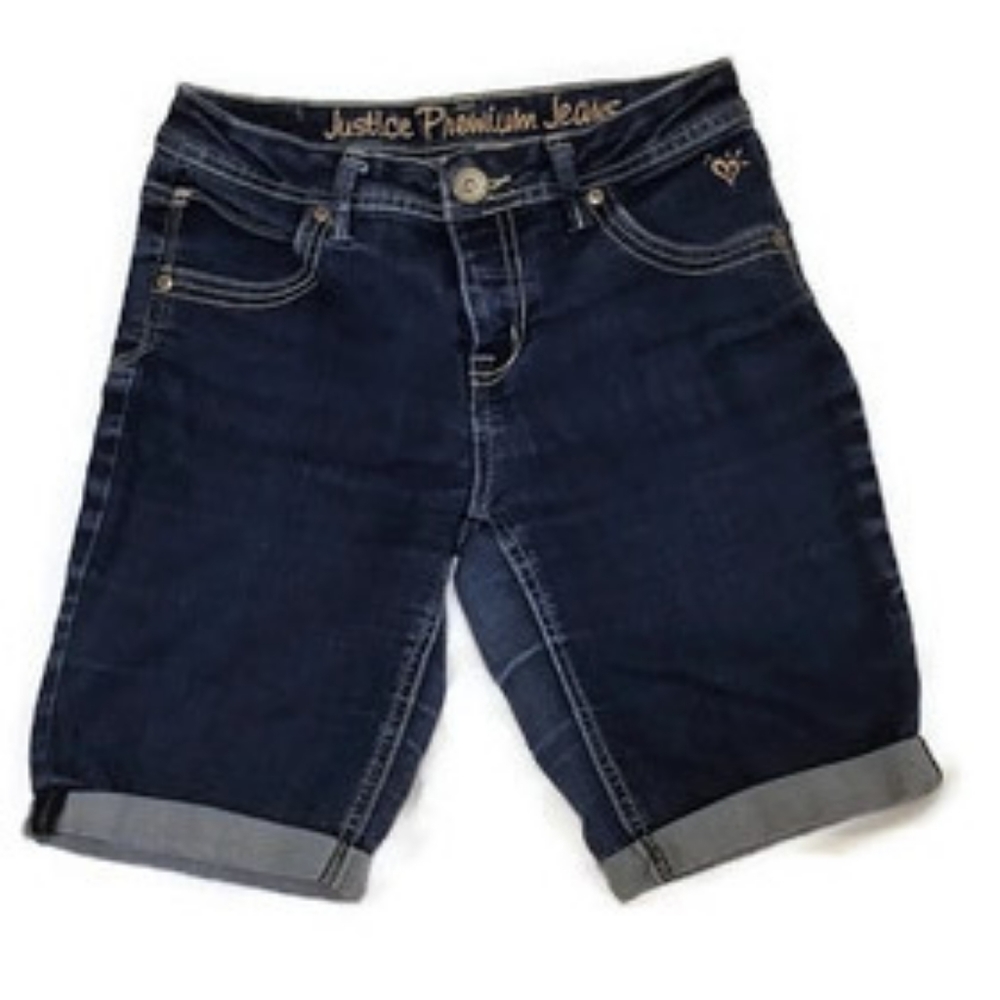 Justice denim Bermuda shorts 14R premium jeans